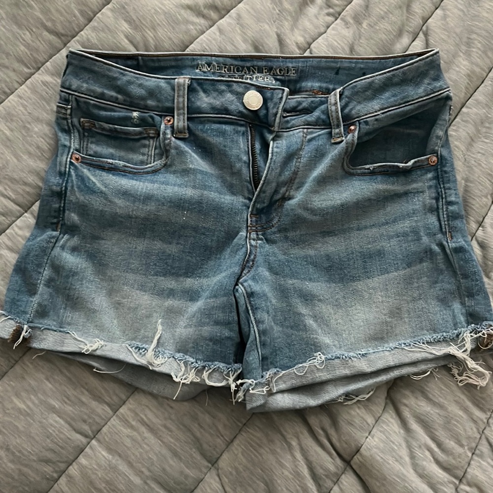 American Eagle Midi Jean Shorts